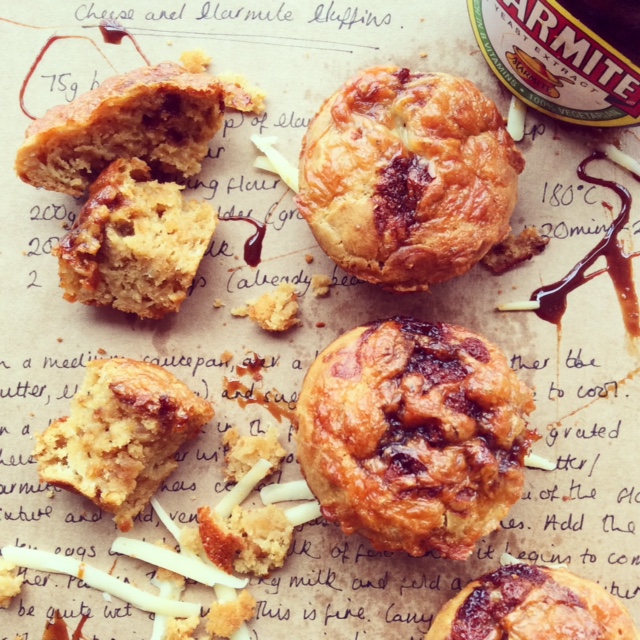 Cheese and Marmite Muffins