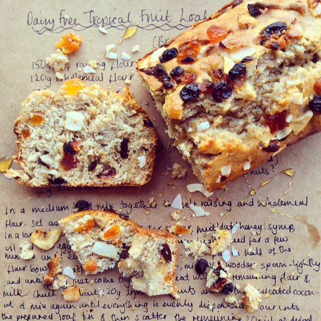 Tropical Fruit Loaf - Dairy Free