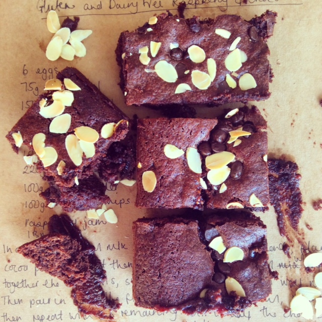 Gluten and Dairy Free Raspberry and Chocolate Brownie